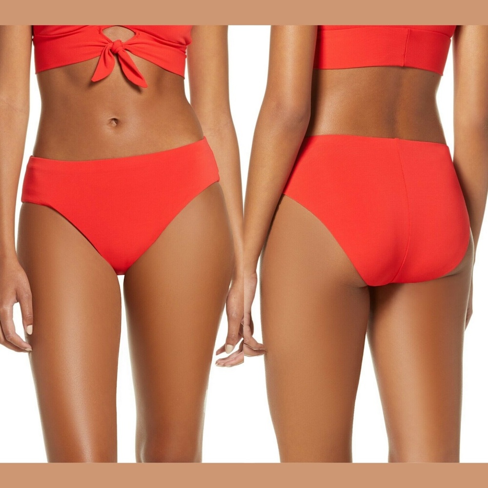 NEW Robin Piccone Ava High Waist Bikini Bottoms‎